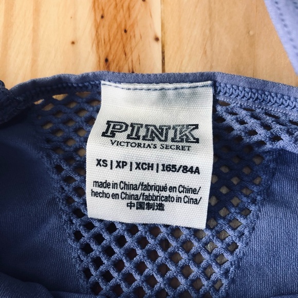 Women's Small PINK Victoria's Secret Purple Mesh Tank Seamless  Bodysuit Snap - Picture 2 of 4